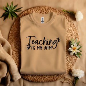 T16 Teaching Is My Jam Shirt, Gift For Teacher, Teacher Shirt, Kindergarten Teac